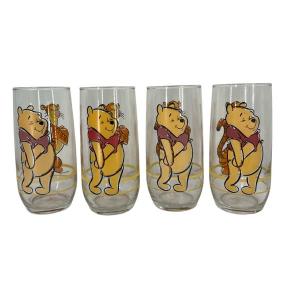 Disney Other - Disney Winnie The Pooh Tigger glasses set of 4 glass cups